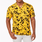 Camisa social masculina casual Samuel com estampa de botões, amarela, tamanho extragrande, da INC International Concepts