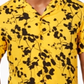 Camisa social masculina casual Samuel com estampa de botões, amarela, tamanho extragrande, da INC International Concepts
