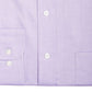 Camisa social masculina Club Room Slim Fit Stretch Easy Care Pinpoint Solid, roxa, tamanho 32-33