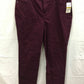 Jeans feminino estilo &amp; co com controle de barriga, perna justa, roxo, tamanho 16, pequeno