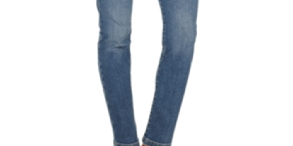 Jeans feminino estilo &amp; co com controle de barriga, perna justa, roxo, tamanho 16, pequeno