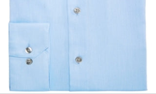 Camisa social masculina Alfani Athletic Fit com botões, azul, tamanho 36-37