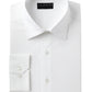 Camisa social masculina Alfani Slim Fit com elasticidade bidirecional e cor sólida, tamanho 16 x 34 x 35