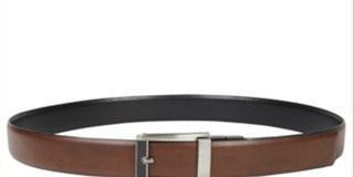 Alfani Belts Cinto de couro reversível masculino marrom tamanho grande