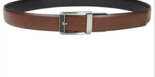 Alfani Belts Cinto de couro reversível masculino marrom tamanho grande