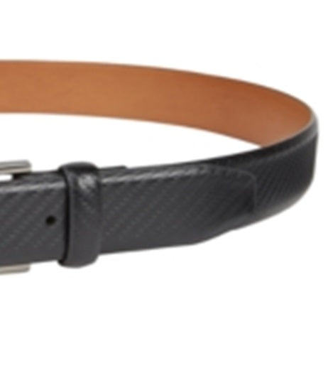 Cinto social masculino Alfani Basketweave, preto, tamanho extragrande