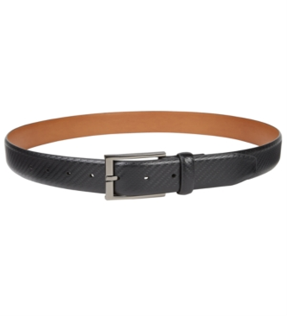 Cinto social masculino Alfani Basketweave, preto, tamanho extragrande