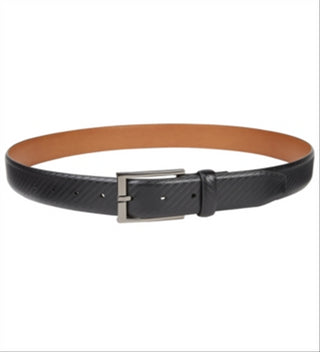 Cinto social masculino Alfani Basketweave, preto, tamanho extragrande