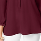 Blusa feminina plissada nas costas, tamanho XX-G, vermelha, da coleção JM