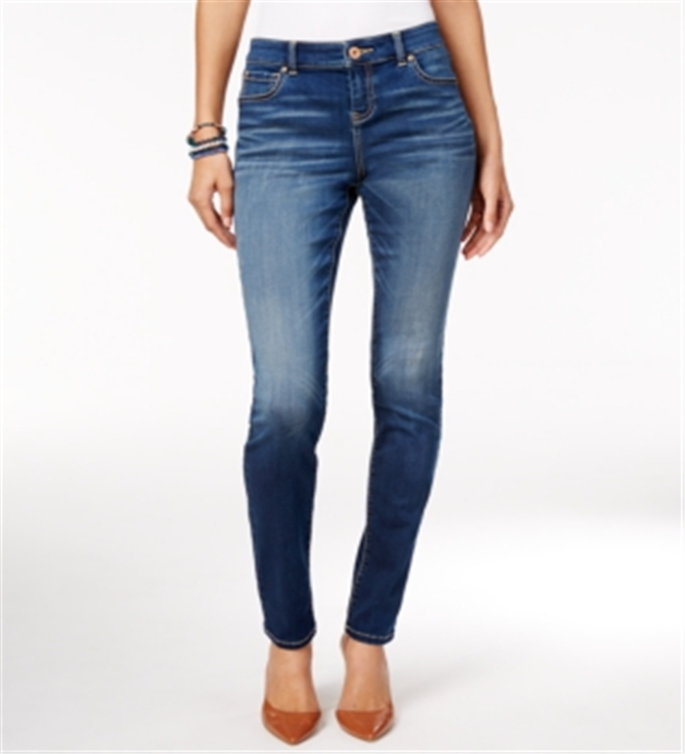 Calça jeans skinny feminina INC International Concepts, azul, tamanho 12, pequena