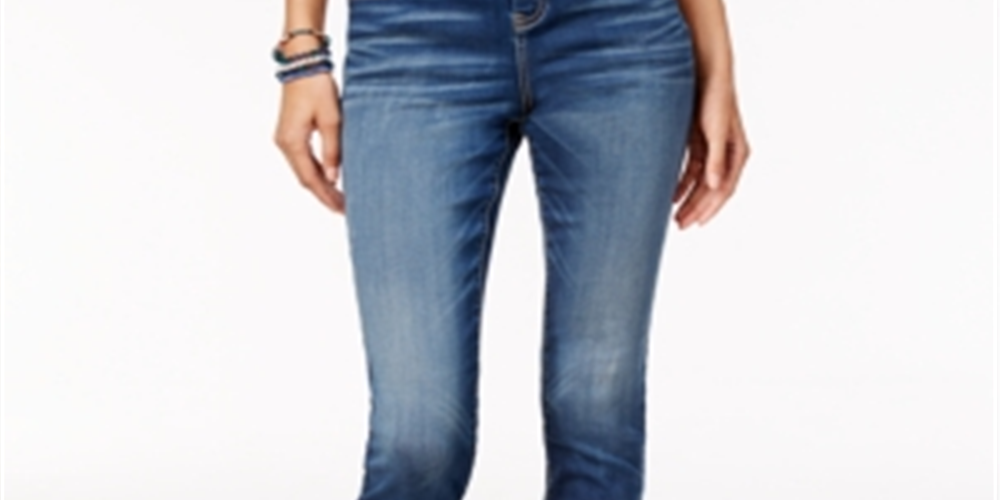Calça jeans skinny feminina INC International Concepts, azul, tamanho 12, pequena