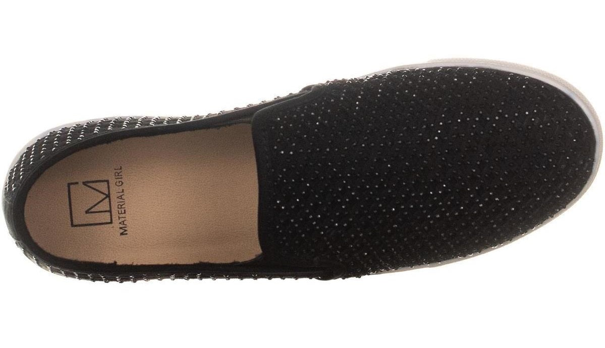 Material Girl Tênis Feminino Meidyth com Bico Redondo e Slip On Preto Tamanho 8,5 M