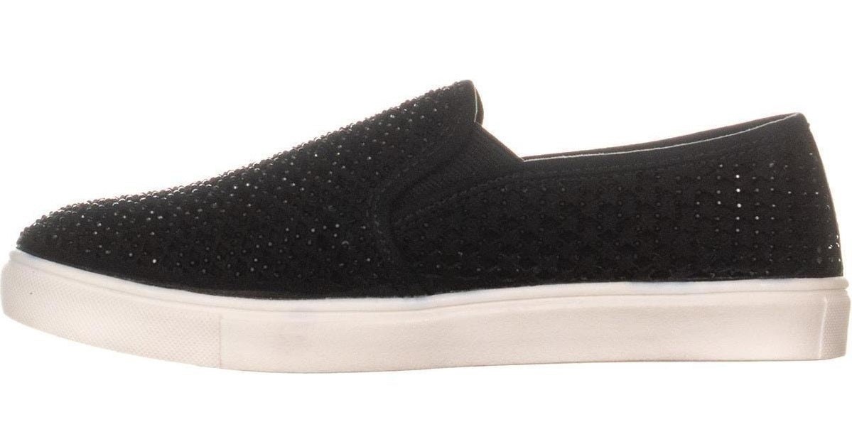 Material Girl Tênis Feminino Meidyth com Bico Redondo e Slip On Preto Tamanho 8,5 M