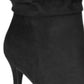 Botas de salto aberto Petra Material Girl femininas, pretas, tamanho 8 M