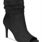 Botas de salto aberto Petra Material Girl femininas, pretas, tamanho 8 M