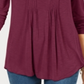 Blusa feminina de manga comprida estilo &amp; co, roxa, tamanho pequeno