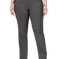 Calça feminina Charter Club Cambridge Tummy Control Slim Leg, cinza, tamanho 4 Petite