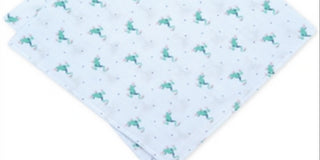 Lenço de bolso masculino listrado com estampa de sapo Bar III, tamanho regular, azul