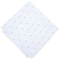 Bar III Masculino Tossed Tulip Algodão Listrado Bolso Lenço Branco Tamanho Único