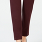 Calça skinny feminina Alfani com bolsos e zíper, tamanho 8, vermelha