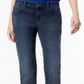 Calça jeans curta feminina Curvy Fit Boyfriend da INC International Concepts, azul, tamanho 10