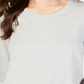 Blusa suéter gola redonda feminina estilo &amp; co, cinza, tamanho grande