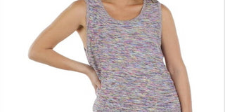 Suéter feminino Hi Lo com fenda lateral estilo &amp; co, roxo