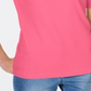 Camiseta feminina Karen Scott de algodão com decote em V, rosa, tamanho grande