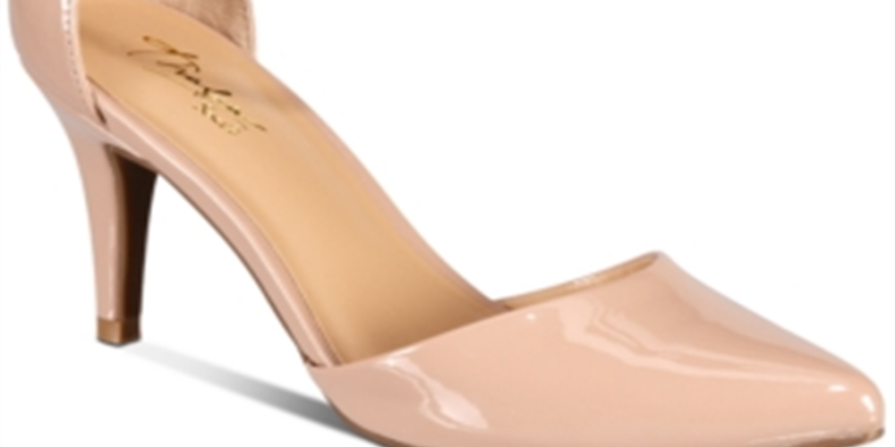 Thalia Sodi Sapatos Femininos Vanesssa com Tiras Acolchoadas no Tornozelo, Bico Fino e Fivela, Marrom 11 M