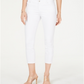 Calça jeans skinny cropped feminina INC International Concepts, branca, tamanho 16, pequena