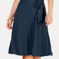 Vestido midi com cinto feminino Charter Club azul tamanho pequeno P