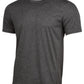 Camiseta masculina ID Ideology Core com gola redonda e costas em malha, cinza, tamanho médio
