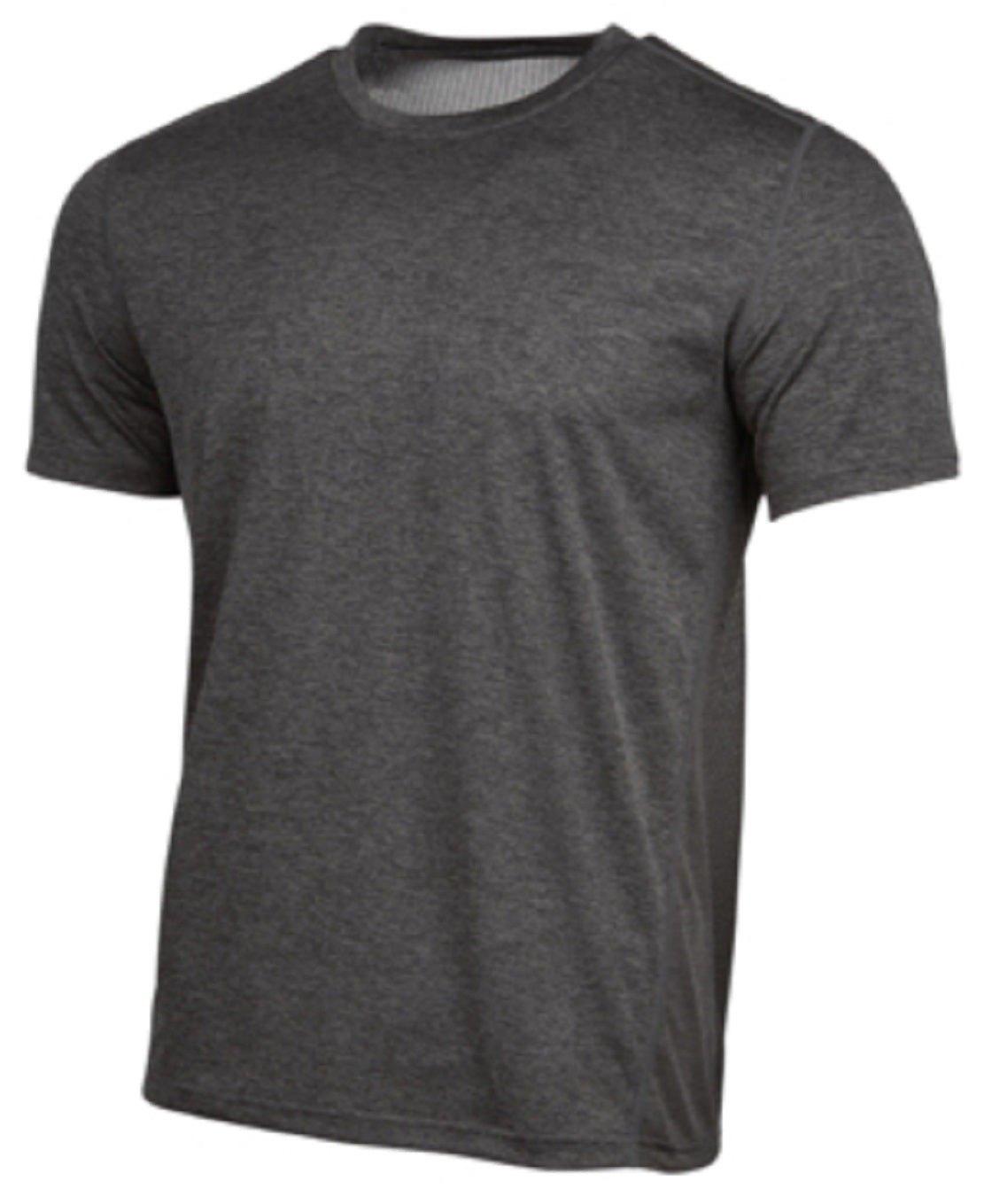 Camiseta masculina ID Ideology Core com gola redonda e costas em malha, cinza, tamanho médio
