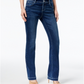 Calça jeans feminina Curvy Bootcut Tummy Control da INC International Concepts, azul, tamanho 0, pequena