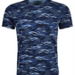 Camiseta camuflada masculina American Rag Wave, azul, tamanho médio