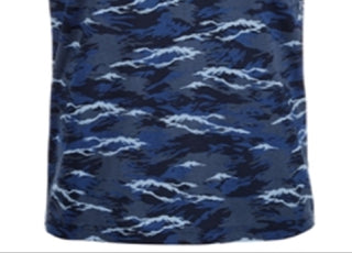 Camiseta camuflada masculina American Rag Wave, azul, tamanho médio