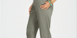 Calça utilitária afunilada feminina Style &amp; Co, verde oliva, tamanho 6