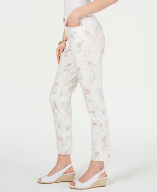 Calça jeans skinny feminina com estampa floral Style &amp; Co, marrom, tamanho 4