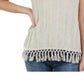 Suéter feminino de algodão com borlas Style &amp; Co, bege, tamanho extragrande