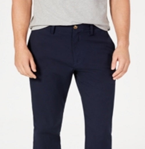 Calça Chino Stretch Masculina Club Room Azul Tamanho 36X34