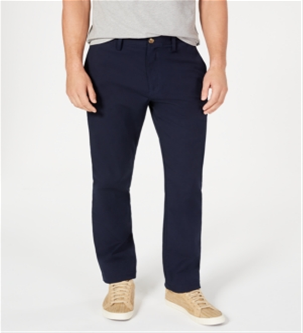 Calça Chino Stretch Masculina Club Room Azul Tamanho 36X34