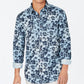 Camisa casual masculina Peter Cotton da INC International Concepts, azul, tamanho XXX-G