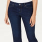 Calça jeans feminina Charter Club Tummy Control Bristol Capri, azul, tamanho 8