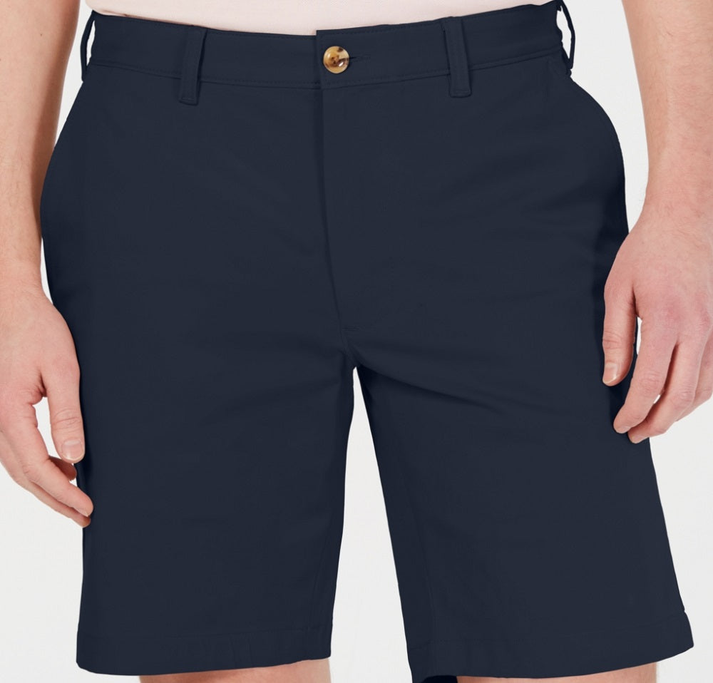 Shorts Club Room Masculino Regular-Fit 9 4-Way Stretch Azul Tamanho 40