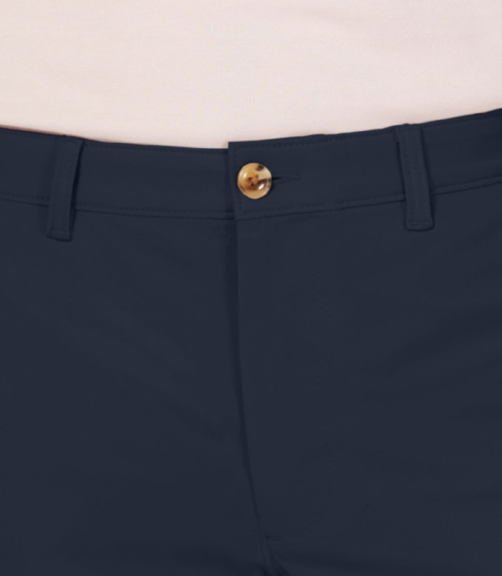 Shorts Club Room Masculino Regular-Fit 9 4-Way Stretch Azul Tamanho 40