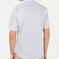Camisa foulard masculina elástica mini Dobby Tasso Elba, azul, tamanho XX-G