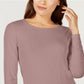 Blusa feminina Alfani franzida rosa tamanho extragrande
