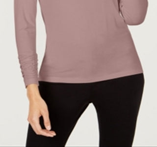 Blusa feminina Alfani franzida rosa tamanho extragrande