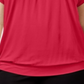 Blusa feminina lisa JM Collection rosa tamanho 1X