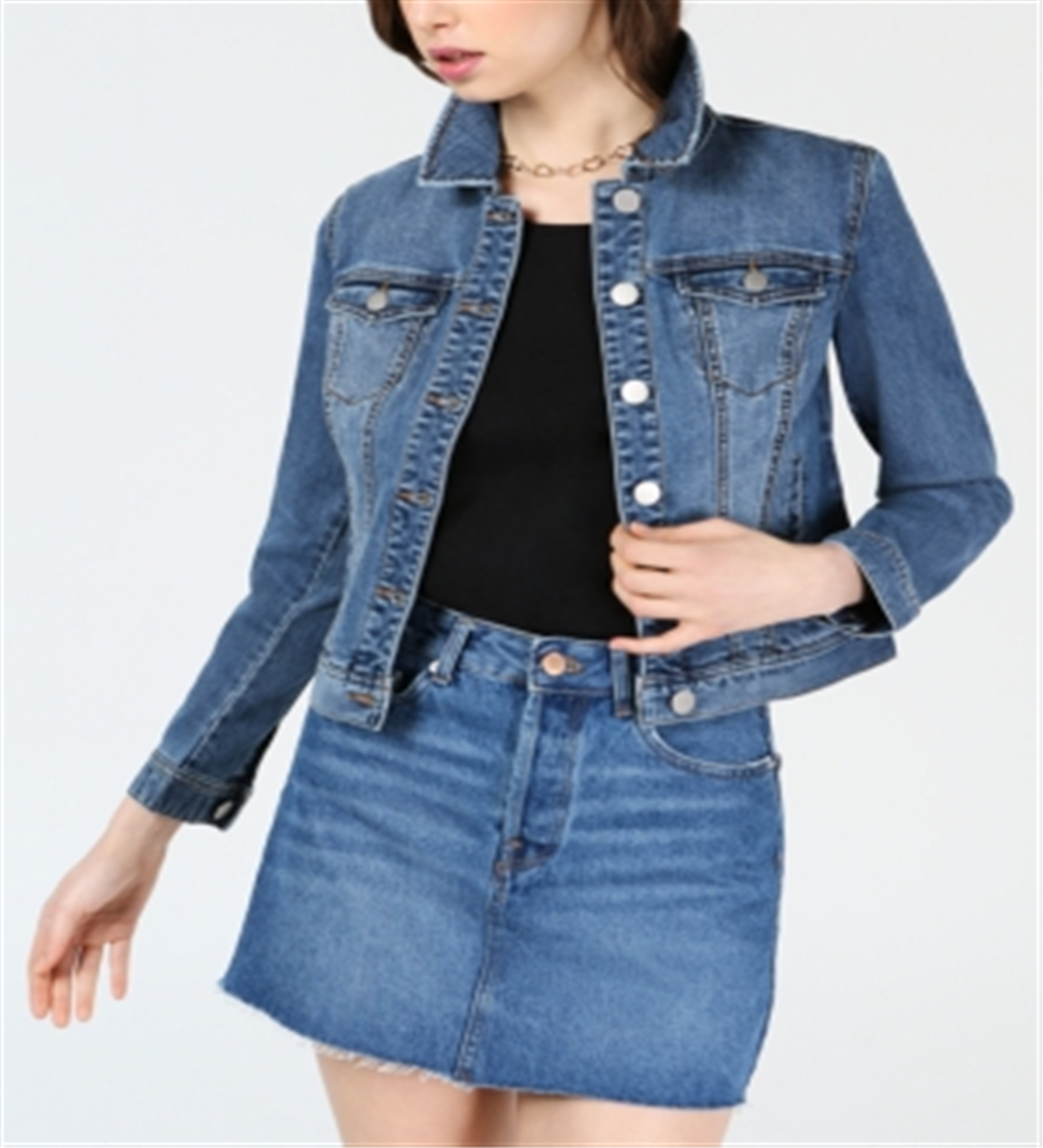 Jaqueta jeans feminina Maison Jules azul tamanho X-S